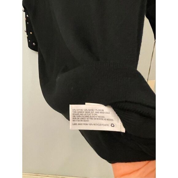 NWT a new day black sweater M - Picture 7 of 9